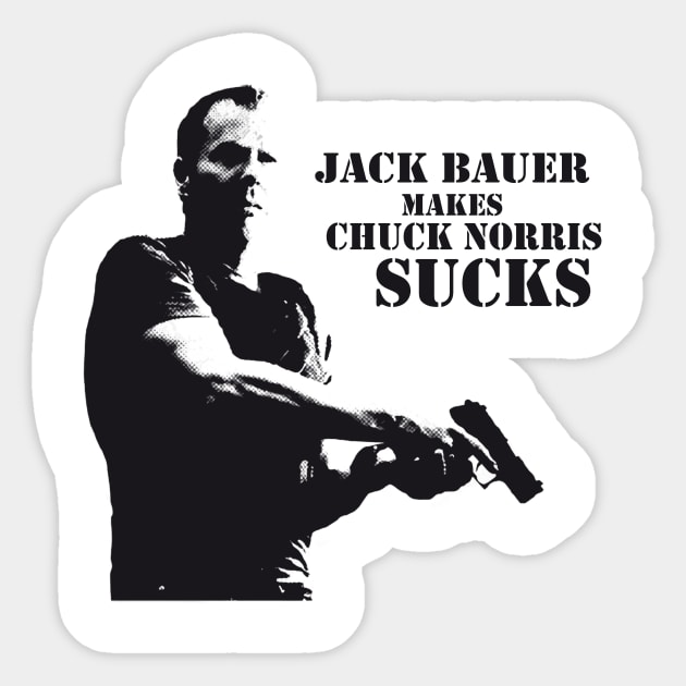 Jack Bauer Sticker by Mendozab Angelob